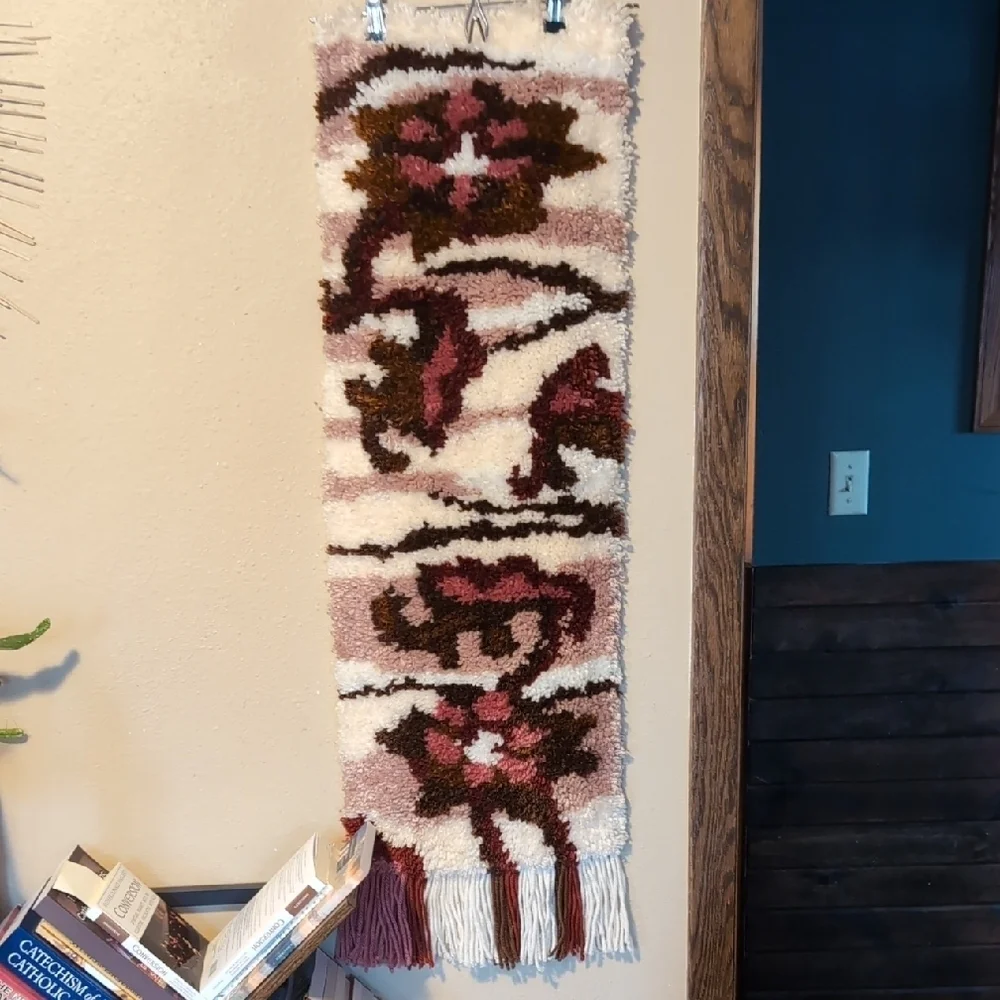 Handmade Bohemian Latch Hook Wall Hanging